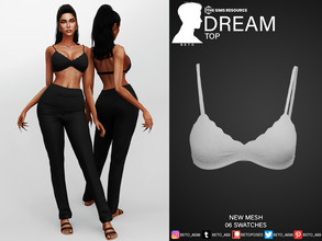 Sims 4 — Dream (Top) by Beto_ae0 — Comfortable shirt to sleep, enjoy it - 06 colors - New Mesh - All Lods - All maps