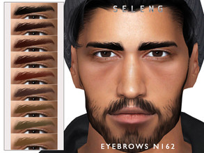 Sims 4 — Eyebrows N162 by Seleng — The eyebrows has 21 colours and HQ compatible. Allowed for teen, young adult, adult