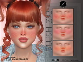 Sims 4 — BLUSH Z92 by ZENX — -Base Game -All Age -For Female -6 colors -Works with all of skins -Compatible with HQ mod