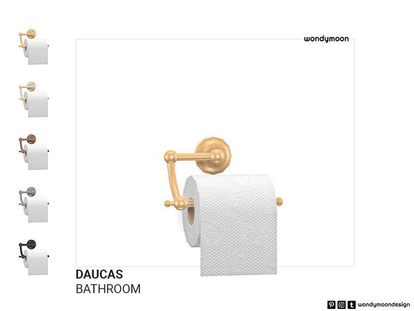 Sims 4 — Daucas Toilet Paper Holder by wondymoon — Daucas Bathroom Toilet Paper Holder Wondymoon Sims 4 Creations | 2023