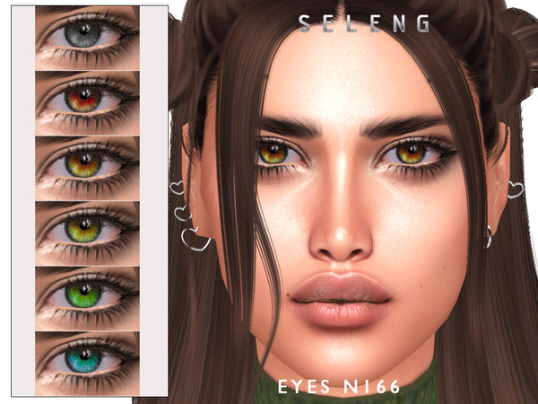 Sims 4 — Eyes N166 by Seleng — HQ compatible eyes with 15 colours. Allowed for all the ages. Enjoy!