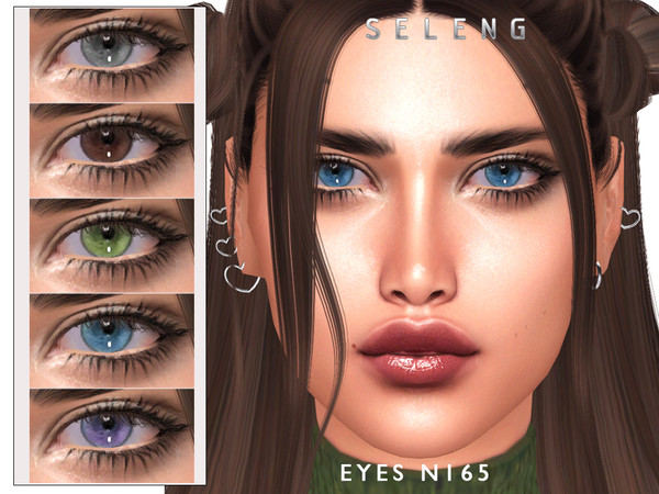 Sims 4 — Eyes N165 by Seleng — HQ compatible eyes with 15 colours. Allowed for all the ages. Enjoy!