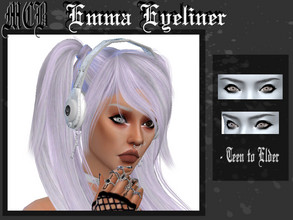 Sims 4 — Emma Eyeliner by MaruChanBe2 — Cute eyeliner for your sims <3