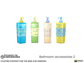 Sims 4 — kardofe_Bathroom accessories_Children's gel by kardofe — Decorative children's bath gel with dispenser In four