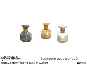 Sims 4 — kardofe_Bathroom accessories_Parfum by kardofe — Perfume bottle, decorative In three colour options