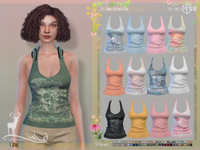 Sims 4 — TANK TOP MISTERIA by DanSimsFantasy — This basic piece is useful in your sims wardrobe, you can use it in