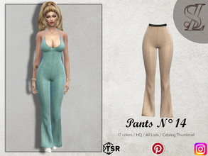 Sims 4 — Pants 14 by SL_CCSIMS — -New mesh- -17 swatches- -Teen to elder- -All Maps- -All Lods- -HQ- -Catalog Thumbnail-