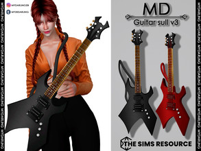 Sims 4 — GUITAR SULL V3 WOMEN by Mydarling20 — new mesh base game compatible all lods all maps 8 colors This cc is in a