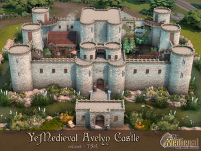 Sims 4 — Ye Medieval Avelyn Castle / TSR CC Only by nolcanol — Avelyn Castle for exclusive Ye Medieval Collaboration. Lot