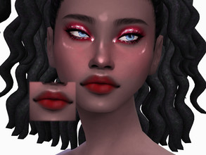 Sims 4 — I Love You So Much Lipstick by Sagittariah — base game compatible 6 swatches properly tagged enabled for all