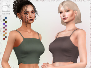 Sims 4 — Creation No: 164 by Asilkan — - 12 Colors - New Mesh (All LODs) - All Texture Maps - HQ Compatible - Custom