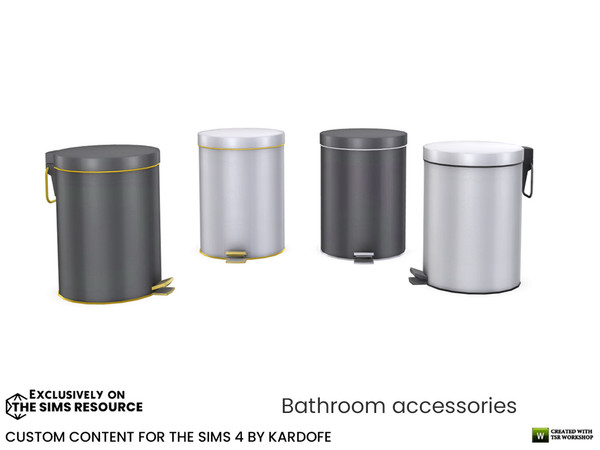 Sims 4 — kardofe_Bathroom accessories_Paper bin by kardofe — Bathroom paper basket, decorative. In four colour options
