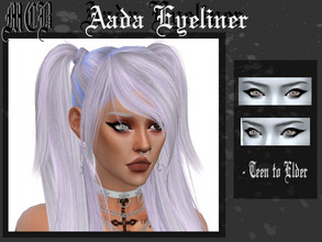 Sims 4 — Aada Eyeliner by MaruChanBe2 — Cute eyeliner for your cuties <3