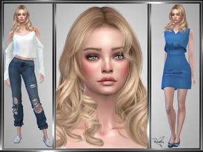 Sims 4 — Michelle Manille by _TRASRAS — Go to Required tab to upload necessary CC, if you want your sim same as pictures.