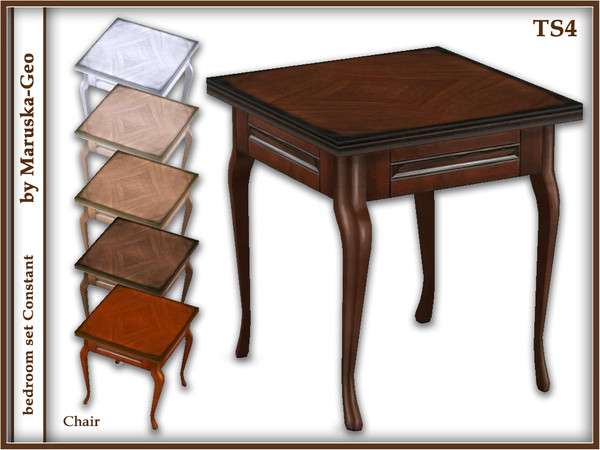 Sims 4 — [bedroom Constant] chair by Maruska-Geo — dining chair 6 colors
