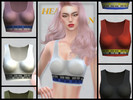 Sims 4 — Crop Tank Top (Gloves Accessory) by heathen13 — 18 Swatches File Size: 0.681 MB