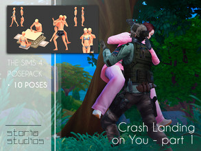 Sims 4 — PosePack | Crash Landing on You pt.1 by Storia_Studios — Inspired by Netflix korean drama series "Crash