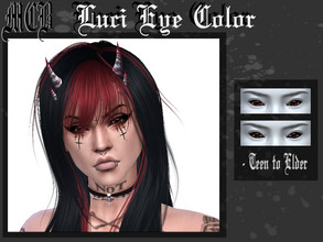 Sims 4 — Luci Eye Color by MaruChanBe2 — Cute eyecolor for your demon, goth and vampire sims <3 One shade but you can