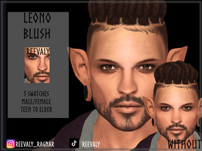 Sims 4 — Leono Blush by Reevaly — 3 Swatches. Teen to Elder. Male and Female. Base Game compatible. Please do not