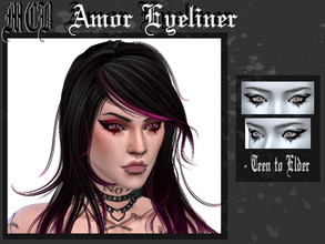Sims 4 — Amor Eyeliner by MaruChanBe2 — Cute eyeliner for your cuties <3