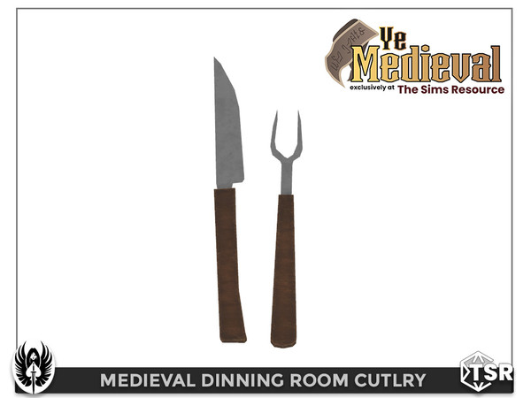 Sims 4 — Medieval Dinning Room Cutlery by nemesis_im — Cutlery from Medieval Dinning Room Set - 1 Colors - Base Game