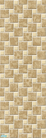 Sims 2 — Studio K Marble Splash - True Taupe by StudioKhagerks — Studio K signature color marble tile and small solid