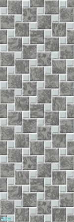 Sims 2 — Studio K Marble Splash - Storm by StudioKhagerks — Studio K signature color marble tile and small solid tile in