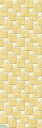 Sims 2 — Studio K Marble Splash - Pale Sun by StudioKhagerks — Studio K signature color marble tile and small solid tile