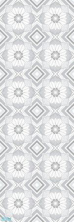 Sims 2 — Studio K Extravagance - Grey by StudioKhagerks — A very loud, make-you-dizzy, but still very cool wallcovering.