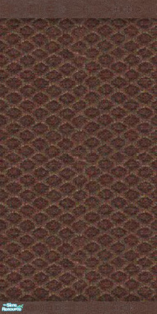 Sims 2 — NK Ankara LR Brown - Wall by MoMama — A wall of brown diamonds with brown leather crown molding and baseboard.