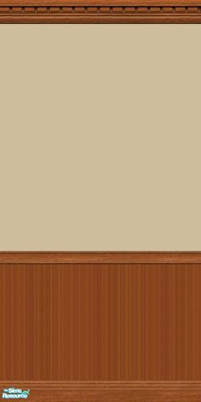 Sims 2 — Forbidden Fruit Walls: Medium Wood - Beige Half by becboobear — Made to match the Forbidden Fruit Counters by