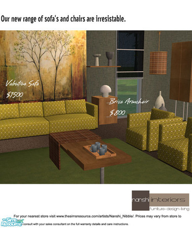Sims 2 — Kermit Rocks sofa/chair - sofa by Nanshi — Sofa and Chair Based on Murano\'s Mondrian meshes. You must have
