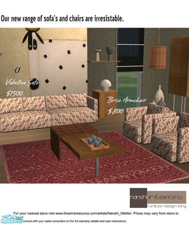 Sims 2 — Soft Pastel sofa/chair - chair by Nanshi — Sofa and Chair Based on Murano\'s Mondrian meshes. You must have