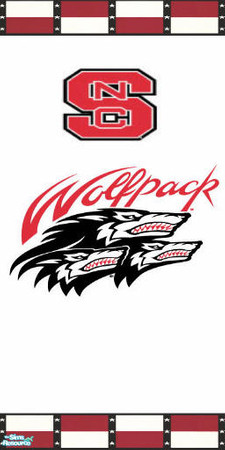 Sims 2 — Wolfpack wall 1 by gonein60 — A set of 2 walls.