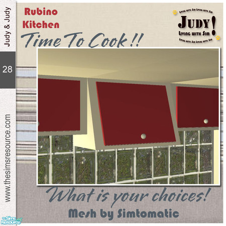 Sims 2 — Judy Rubino Kitchen - Smoke Alarm by judyhugsnoopy — Recolor of Simtomatic Simple Kitchen Set. You must need to