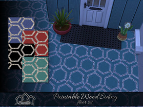 Sims 4 — Paintable Wood Siding floor set by Emerald — Wood siding styles, textures to suit any project.