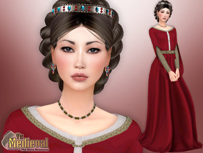 Sims 4 — Ye Medieval - Blanche de Coucy by divaka45 — Go to the tab Required to download the CC needed. DOWNLOAD