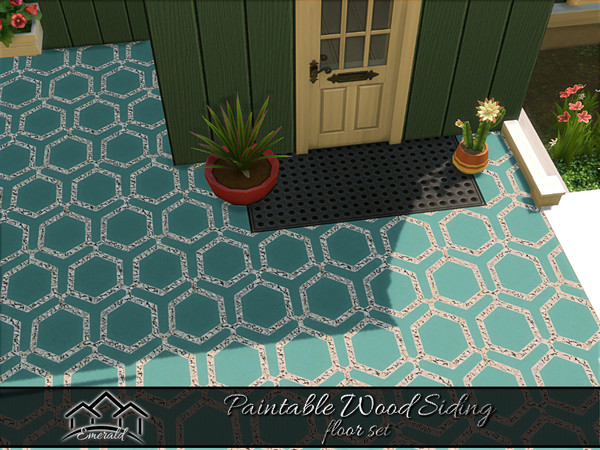 Sims 4 — PaintableWoodSidingFloors_4 by Emerald — Wood siding styles, textures to suit any project.