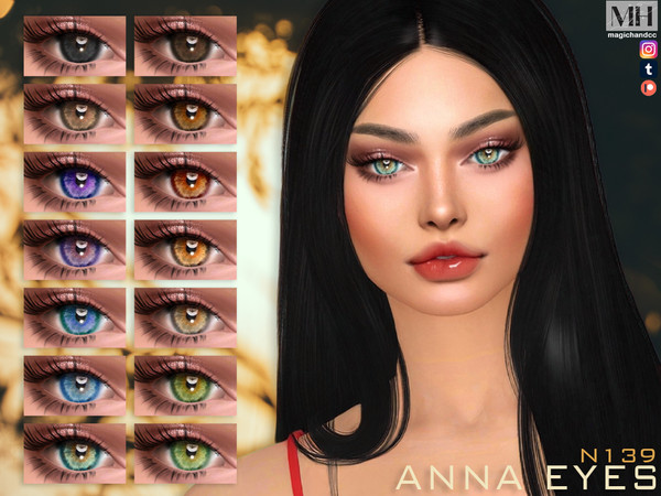 Sims 4 — Anna Eyes N139 by MagicHand — Stunning eyes for males and females in 18 swatches - HQ Compatible. Preview - CAS