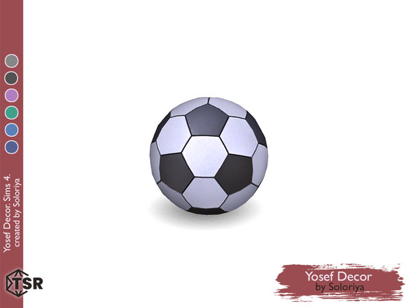 Sims 4 — Yosef Decor. Ball, v1 by soloriya — Decorative ball. Part of Yosef Decor set. 1 color variation. Category: