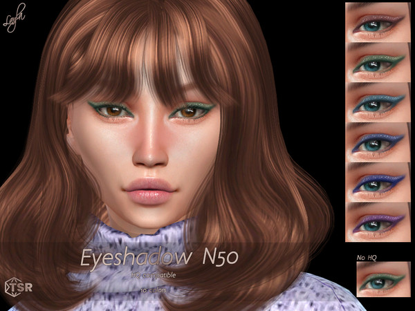 Sims 4 — Eyeshadow N50 by qLayla — ~ Previews were made using HQ Mod ~ - base game compatible. - HQ mod compatible. -