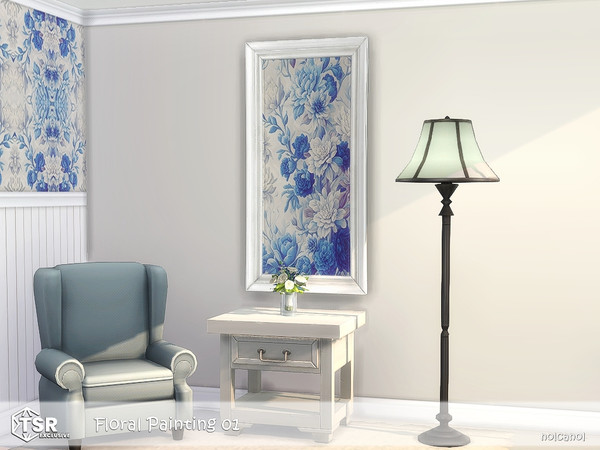 Sims 4 — Floral Painting 01 by nolcanol — Floral Painting 01: 3 swatches