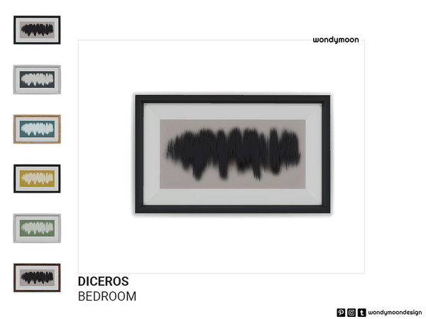 Sims 4 — Diceros Painting by wondymoon — Diceros Bedroom - Painting Wondymoon Sims 4 Creations | 2023
