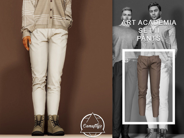 Sims 4 — [PATREON] Art Academia Set II - Pants *Early Access* by Camuflaje — * New mesh * Compatible with the base game *