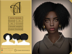 Sims 4 — Kamari - Hairstyle by AurumMusik — Kamari - new sims 4 medium long afro hairstyle in 35 swatches for female and