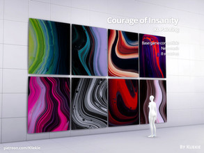 Sims 4 — Courage of Insanity by kliekie — Abstract XL Paintings! Now I got waaaaay to many stock images which I wanna