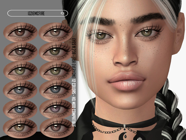Sims 4 — Eyes N.238 by IzzieMcFire — - Stand alone item with thumbnail - 12 colors - All ages and genders - HQ texture -