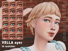 Sims 4 — Vella eyes by Idenih — Base game compatible 18 swatches All ages Male and female Enjoy! <3