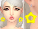 Sims 4 — Playtime Earrings | Star by Saruin — Cute earrings in fun shapes - 30 swatches - new mesh - all LODs