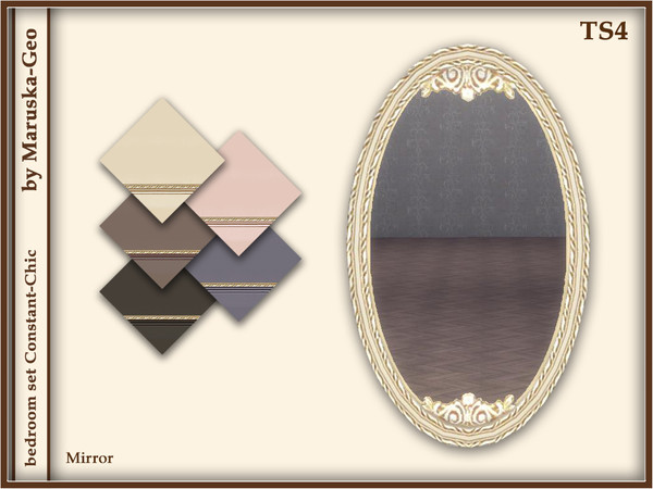 Sims 4 — [bedroom Constant-Chic] mirror by Maruska-Geo — mirror - 6 colors